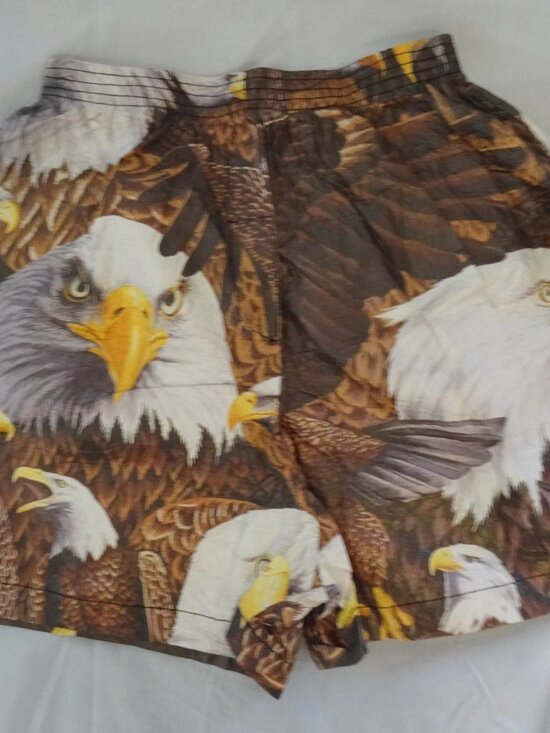 Pride Other - PRIDE American Eagle Tyvek Stretch Shorts Swimming Trunks Animal Print Sz S